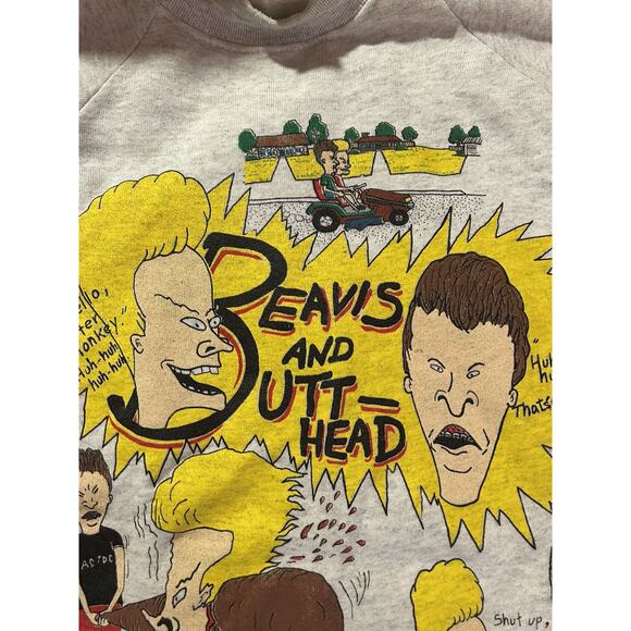 Vintage Bootleg Beavis And Butt-Head Sweatshirt XL NWOT - Picture 5 of 6